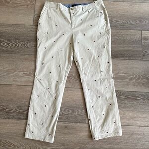 Tommy Hilfiger Cream Chinos with Distressed Pattern